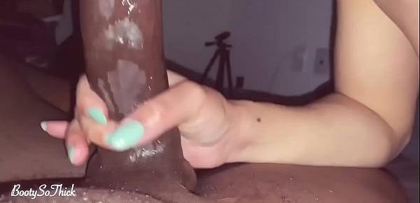  Giving my Boyfriend a Sloppy Deepthroat with Huge Cumshot to release stress after long day at work